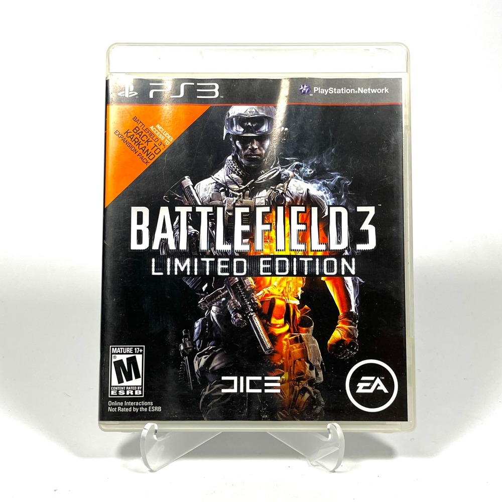 Battlefield 3 Limited Edition Sony PlayStation 3 PS3 2011 CIB Tested Game